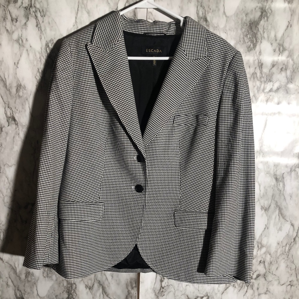 Escada houndstooth blazer jacket